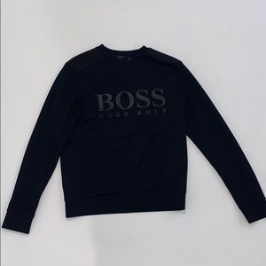 HUGO BOSS GREEN Black Sweater Size S Slim Fit